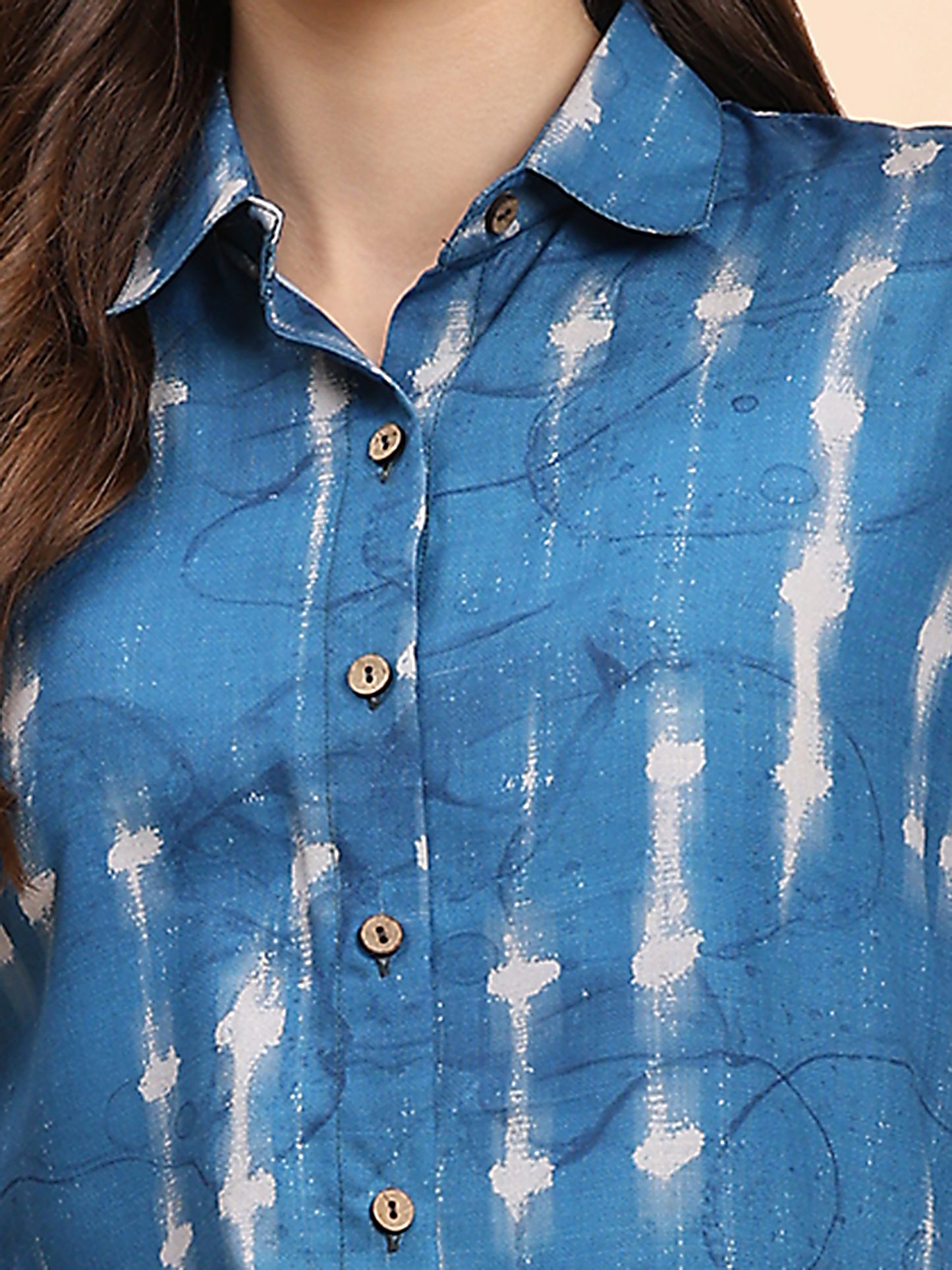 Noia Indigo Shibori Shirt with Shorts