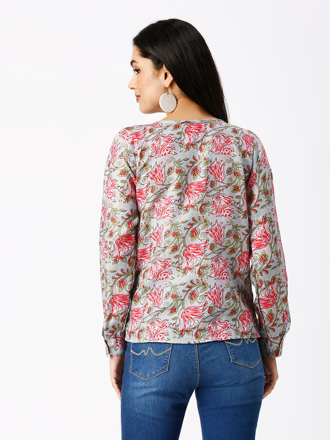 Noia Women Ajrak Printed Regular Top