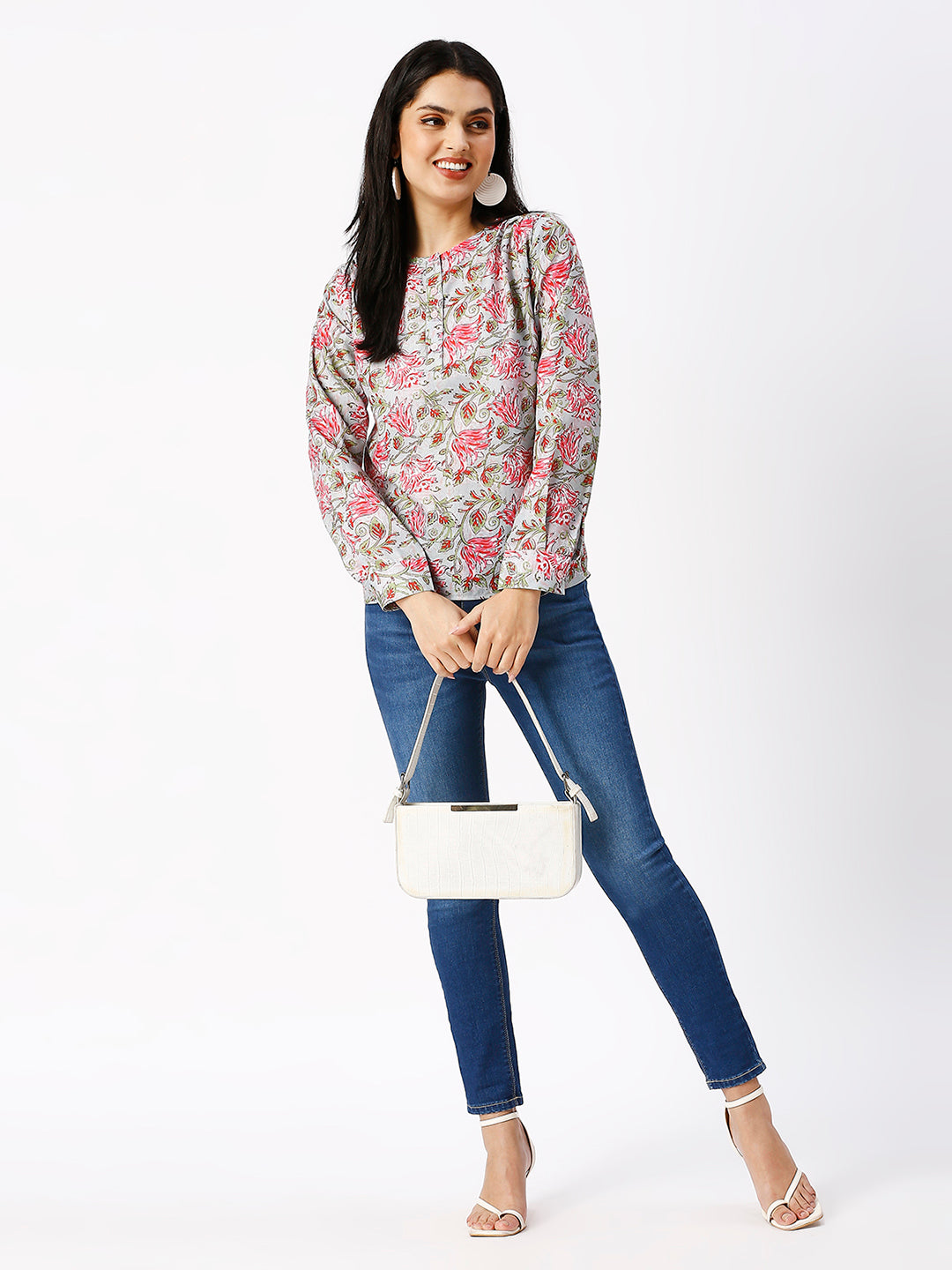 Noia Women Ajrak Printed Regular Top