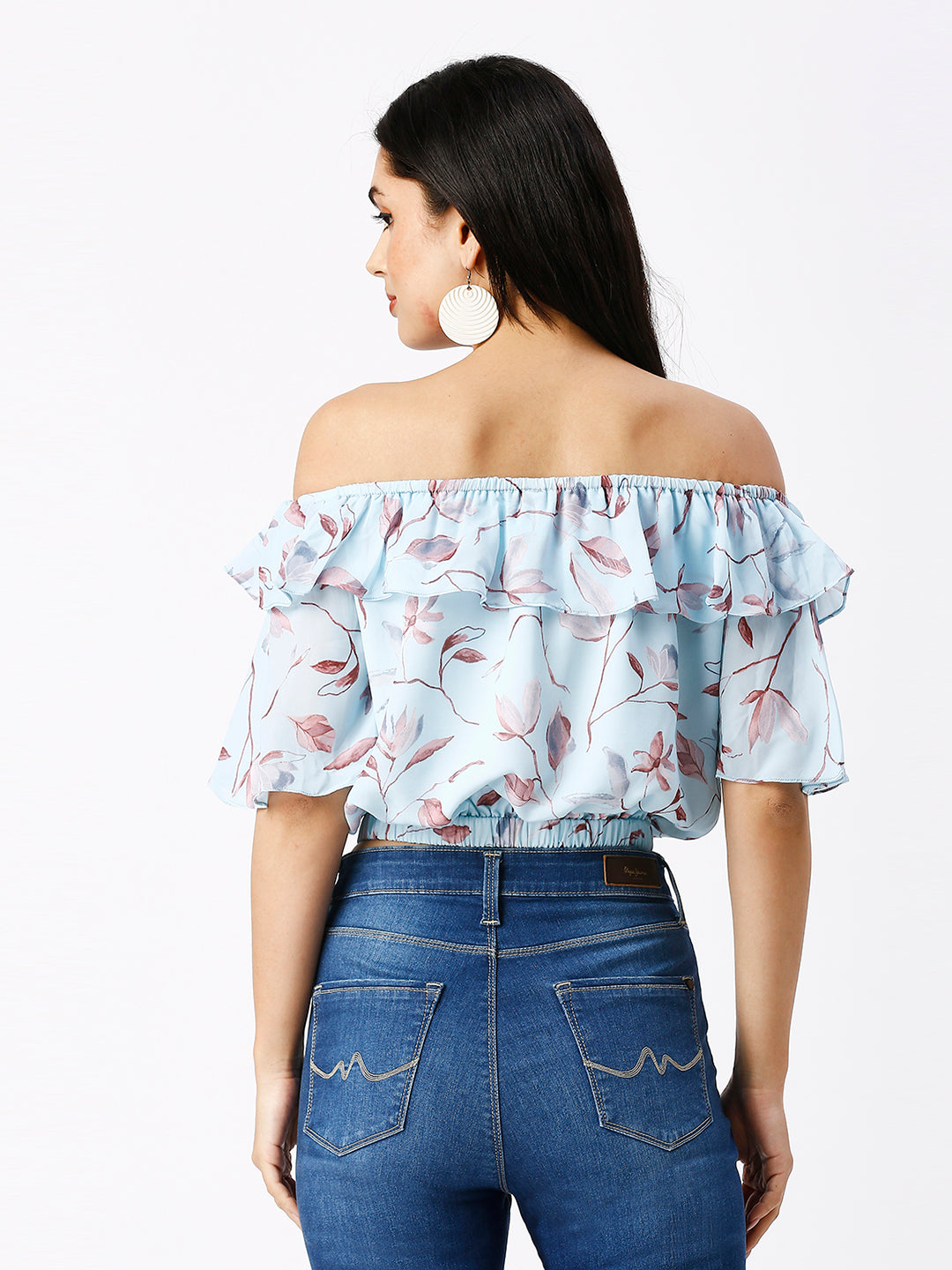 Noia Women Floral Printed Crop Top