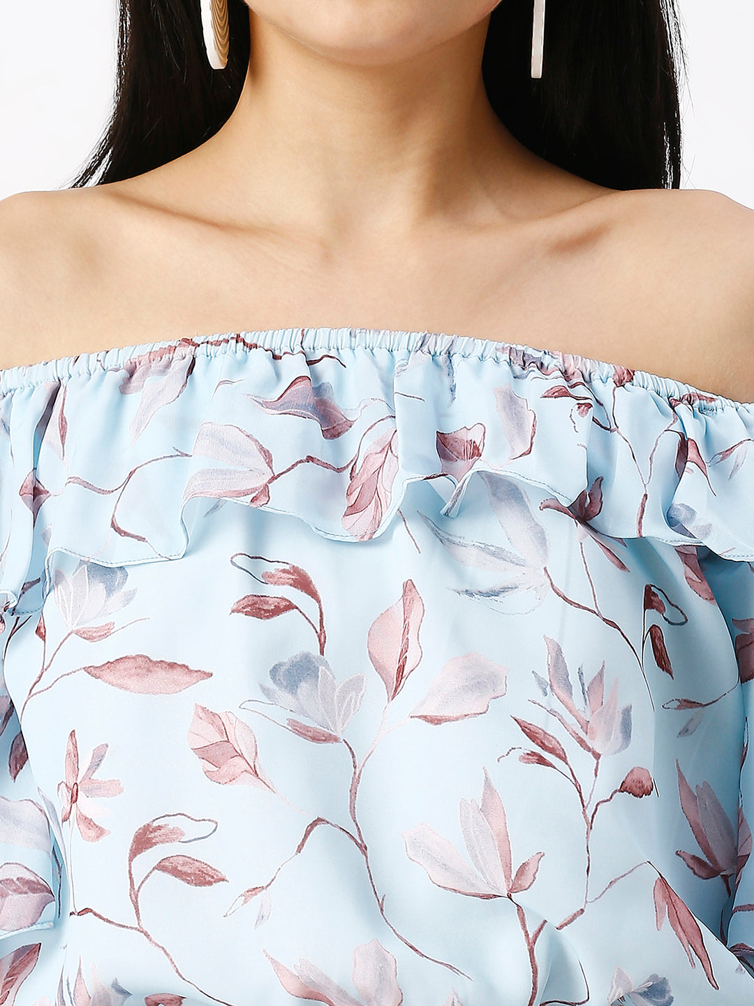 Noia Women Floral Printed Crop Top
