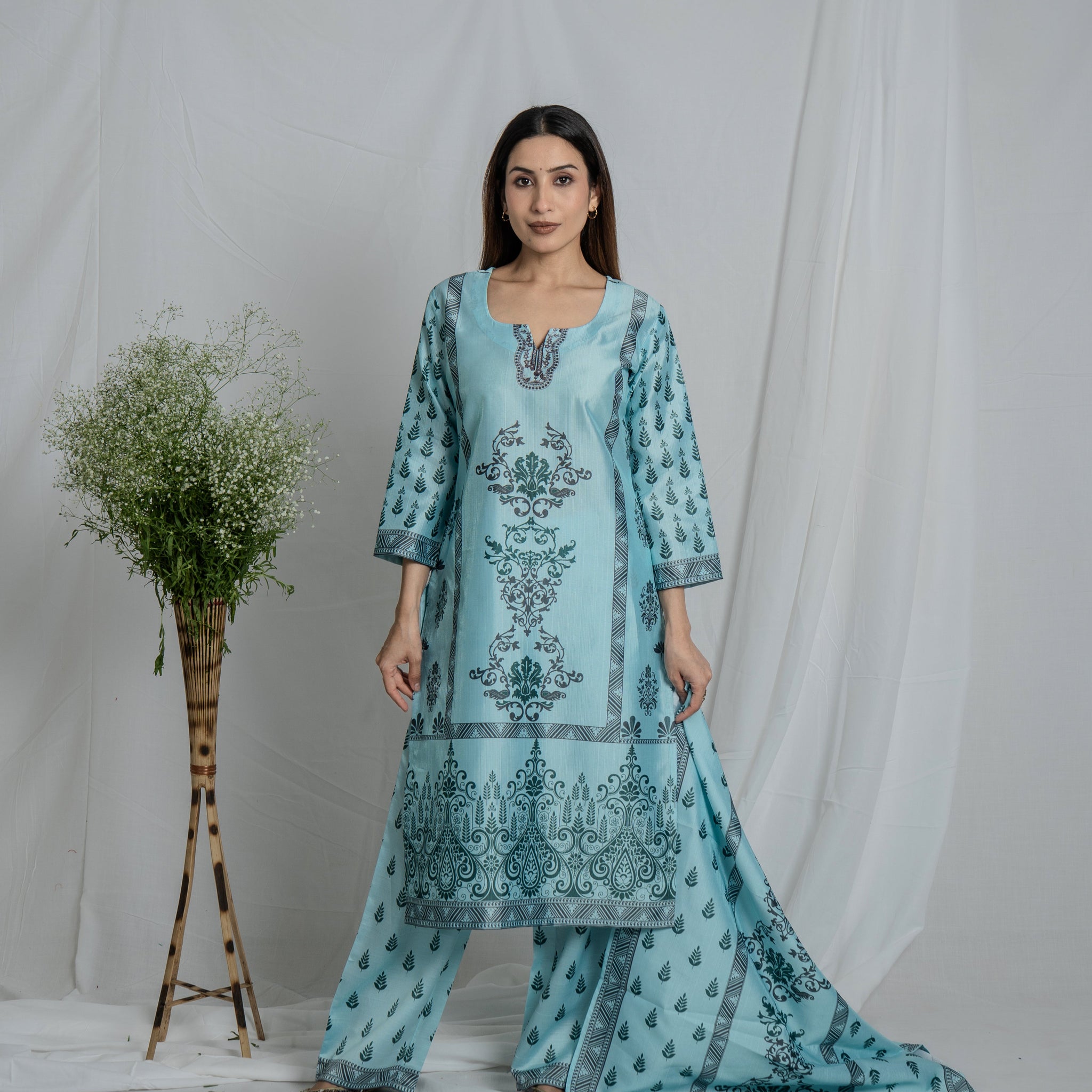 festive kurta set Elevate Your Festive Wardrobe with the Blue Noia